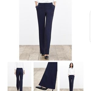 Banana Republic Martin Fit Wool Black Pants